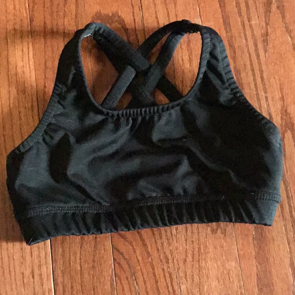 Varsity Spirit Black Sports Bra YS